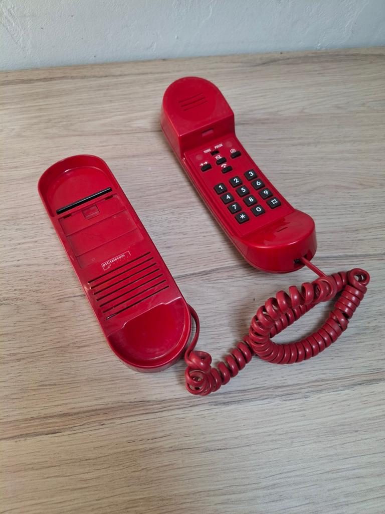 PTT telecom rode type vintage telefoon. Siemens miniset 310., Telecommunicatie, Vaste telefoons | Niet Draadloos, Ophalen of Verzenden