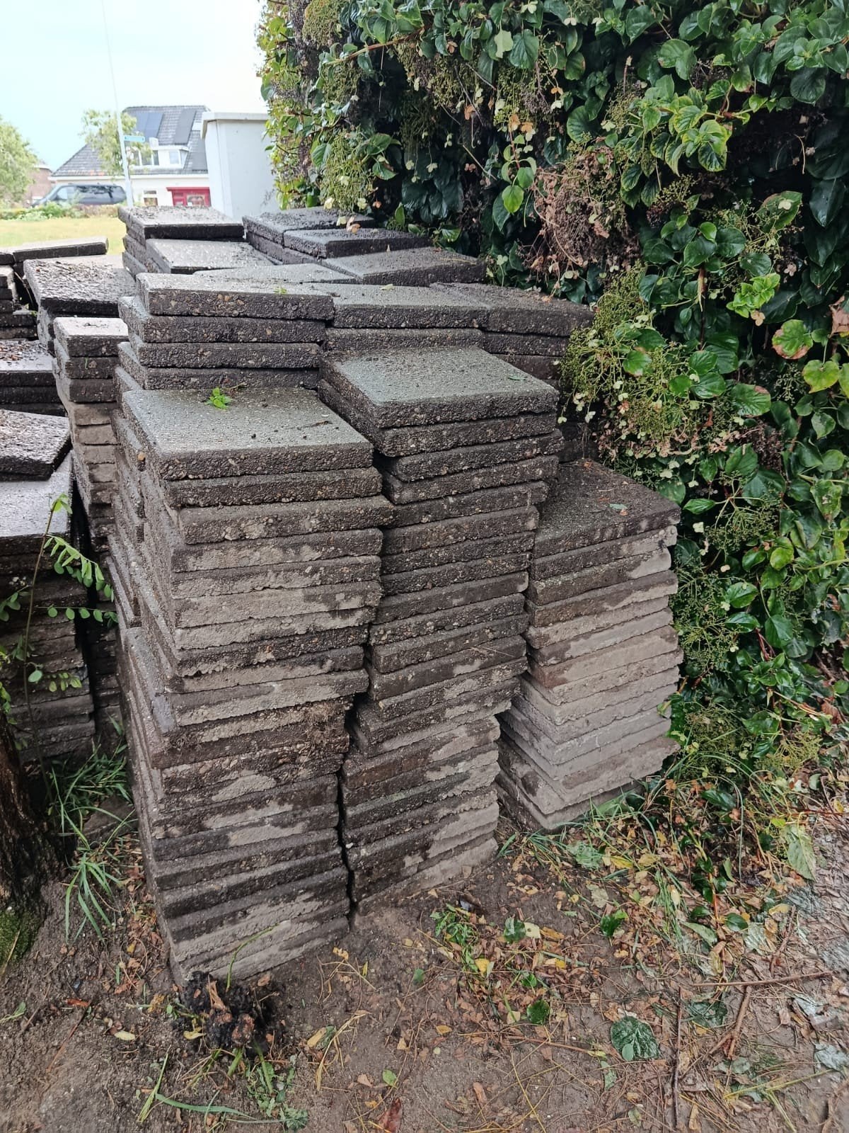 Tuintegels 30x30 - weinig gebruikt, Tuin en Terras, Ophalen of Verzenden, Gebruikt, Beton, Terrastegels