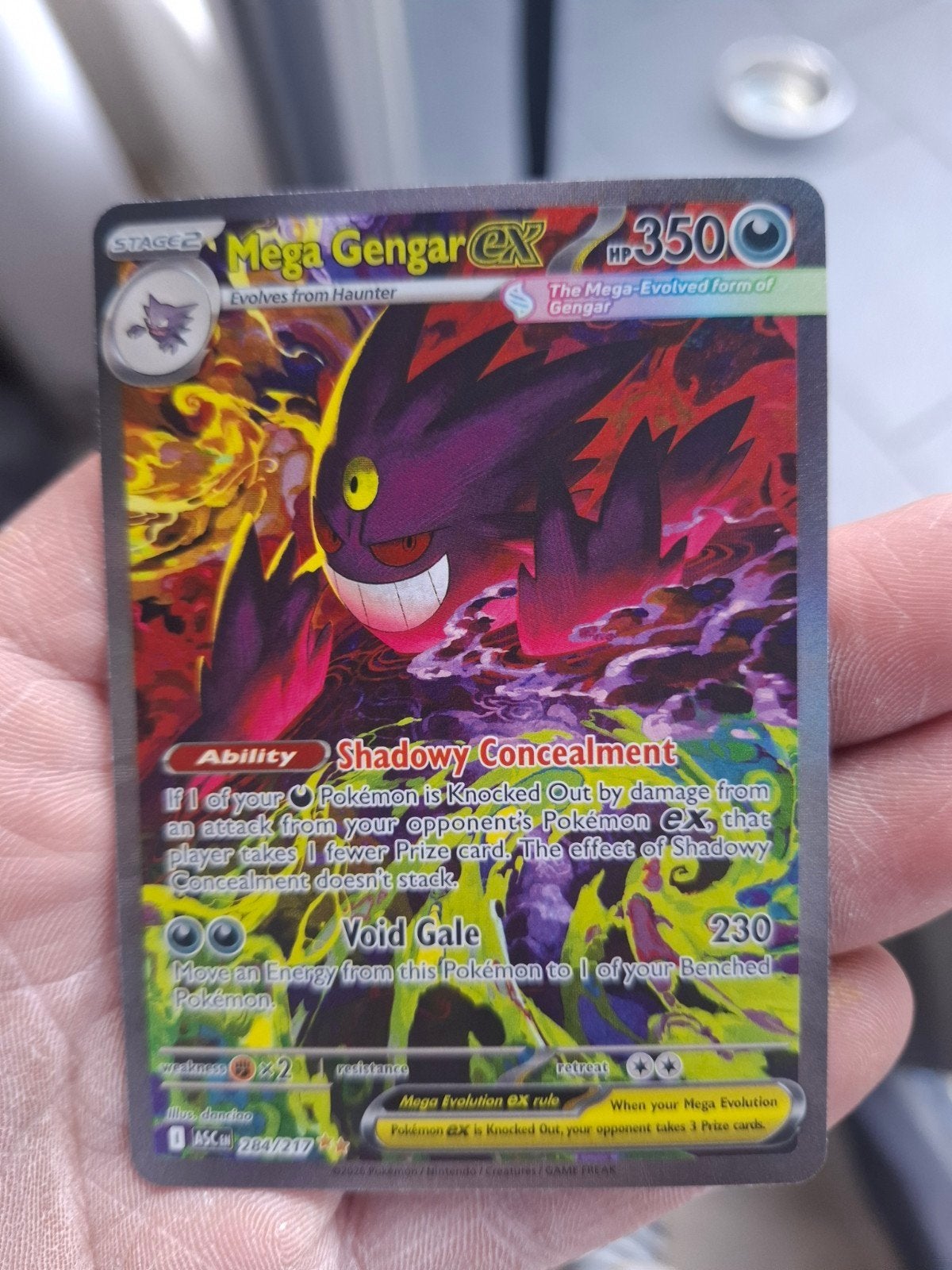 Mega Gengar EX - Ascended Heroes 284/217, Ophalen, Nieuw, Losse kaart, Foil