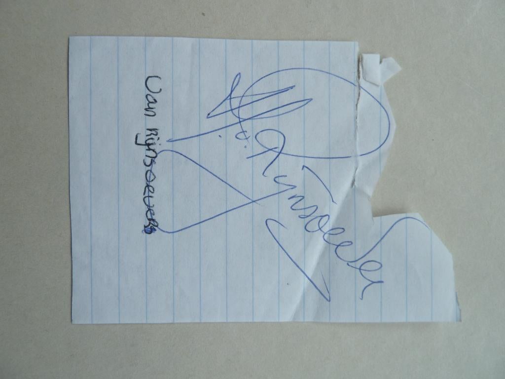 Handtekening. Henk.v.Rijnsoever. AZ, Ophalen of Verzenden, Zo goed als nieuw, AZ, Overige typen