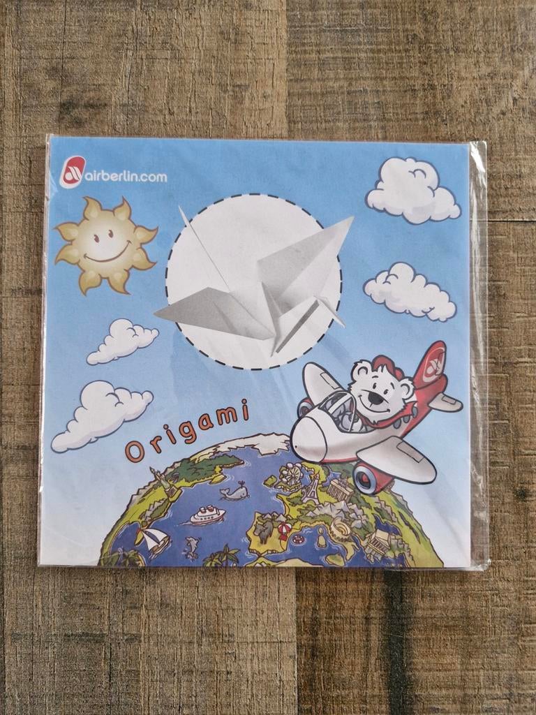 Air Berlin Origami Knutselset - Springende Kikker, Ophalen of Verzenden, Nieuw, Knutselwerk