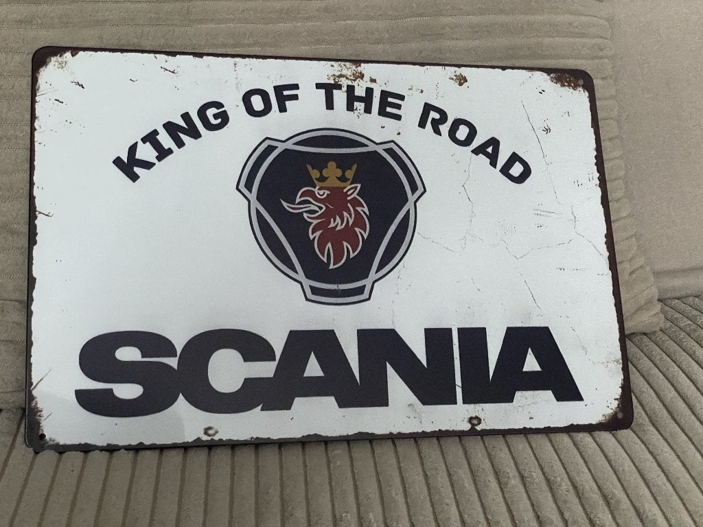 Scania reclamebord / wandbord (Old Look), Ophalen of Verzenden, Nieuw, Auto's