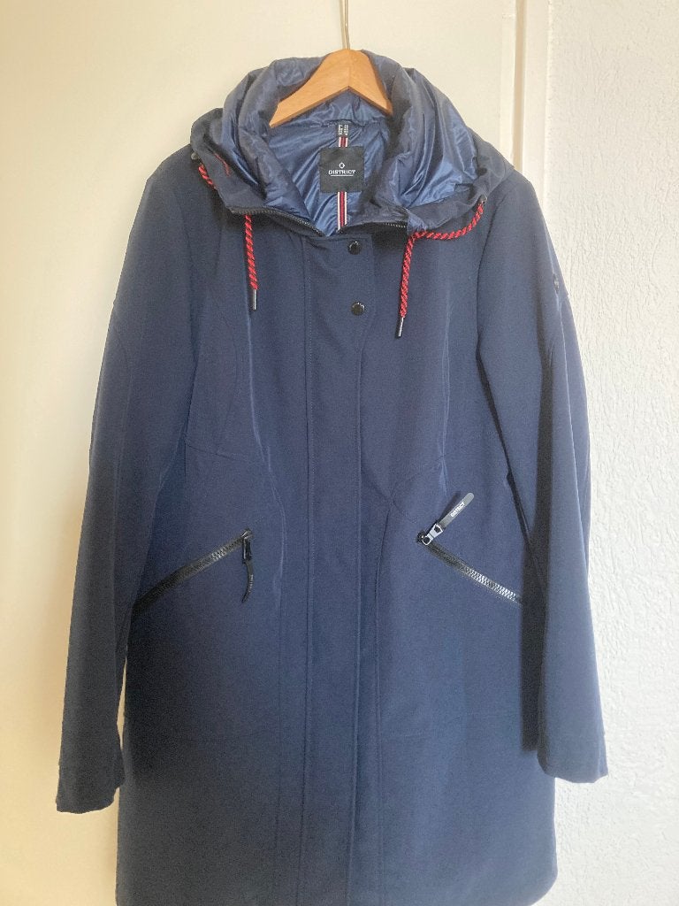 District zomerjas maat 42, Blauw, Maat 42/44 (L), Ophalen of Verzenden, Zo goed als nieuw