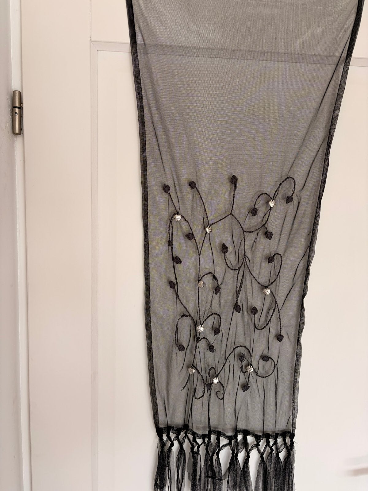 Isla Ibiza zwarte lange doorzichtige shawl, Kleding | Dames, Ophalen, Zo goed als nieuw