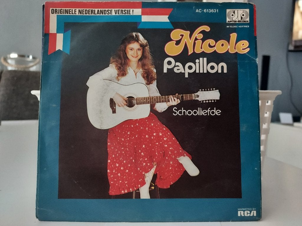 7" Single Nicole - Papillon / Schoolliefde, Gebruikt, 7 inch, Ophalen of Verzenden, Pop