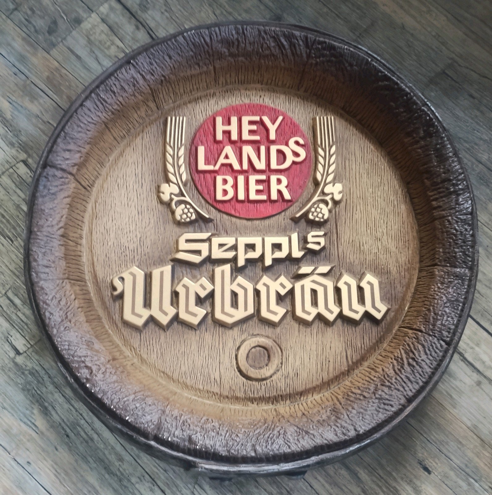 Hey Land's Bier reclamebord, Verzamelen, Ophalen of Verzenden, Nieuw, Reclamebord, Plaat of Schild, Overige merken