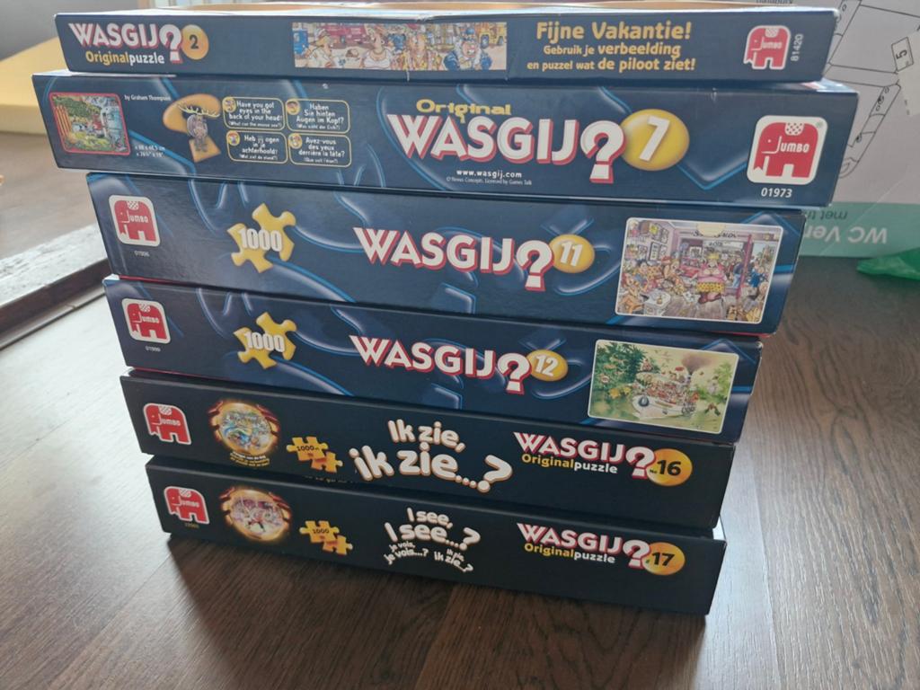WasGij puzzels, Hobby en Vrije tijd, Denksport en Puzzels, Ophalen of Verzenden, 500 t/m 1500 stukjes, Gebruikt