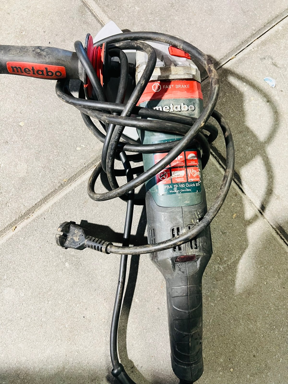 Metabo WEPBA 19-180 Quick RT haakse slijpmachine, Doe-het-zelf en Verbouw, Gereedschap | Slijpmachines, Ophalen of Verzenden, Gebruikt
