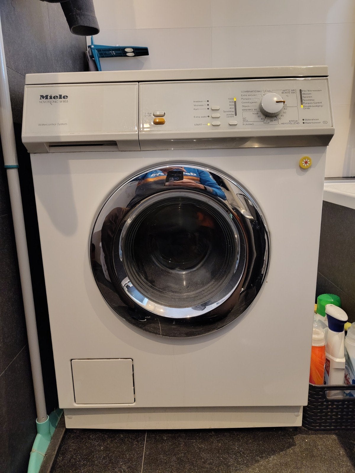 Miele Novotronic W 853 Wasmachine, Witgoed en Apparatuur, Ophalen, Gebruikt, Handwasprogramma, Voorlader