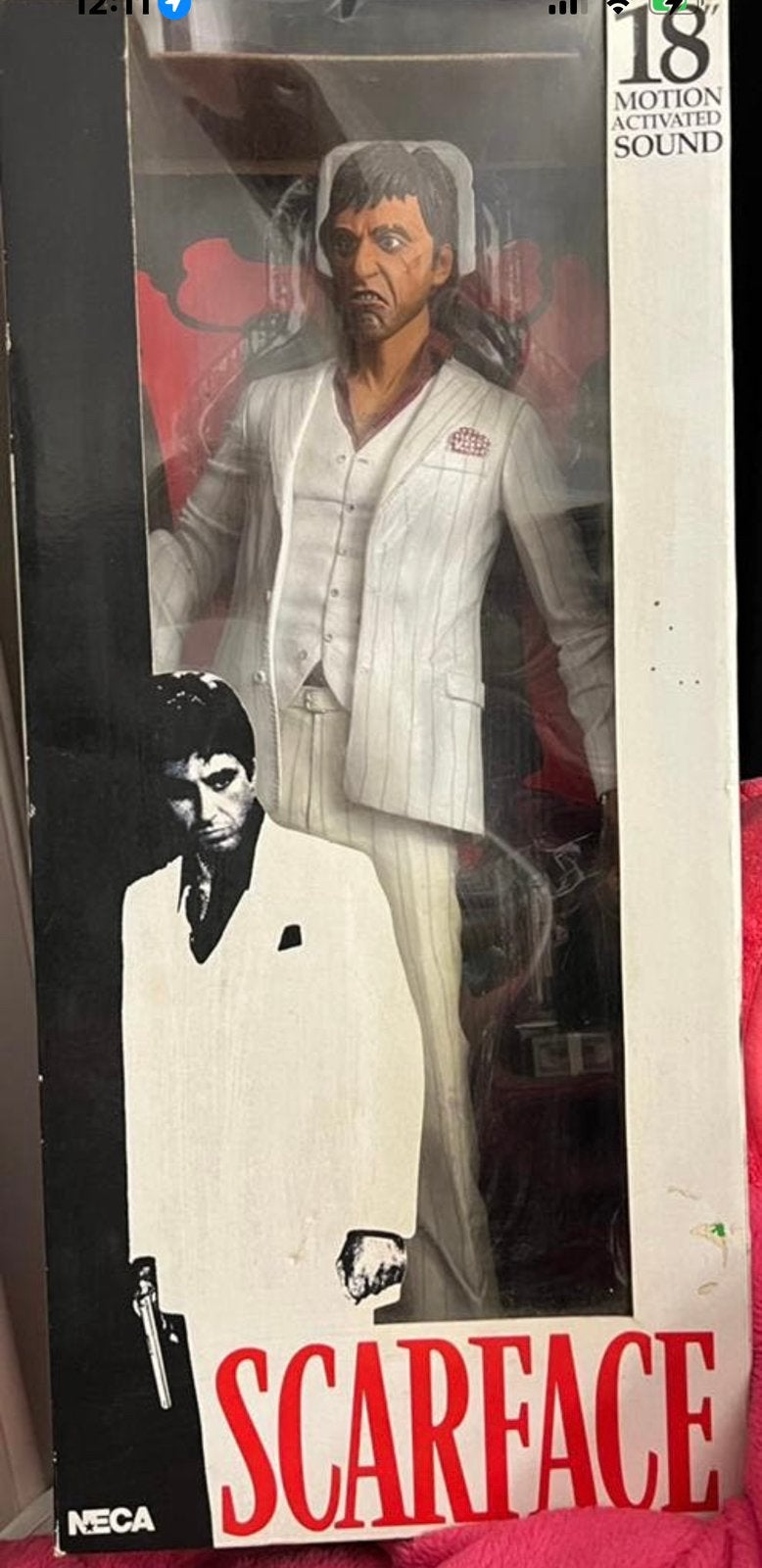 Filmpop tony montana met geluid van scareface 18 inch, Verzamelen, Ophalen of Verzenden, Zo goed als nieuw