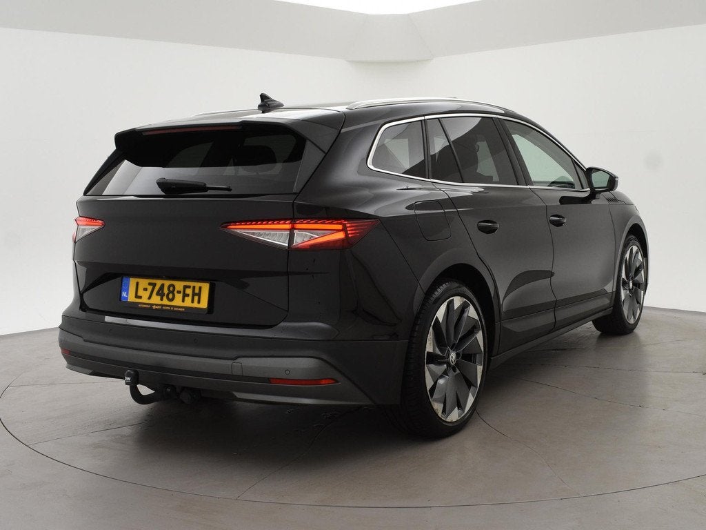 Skoda Enyaq iV 80 + LEDER | PANORAMA | TREKHAAK | 21 INCH |, Auto's, Skoda, Automaat, Achterwielaandrijving, Gebruikt, 544 km