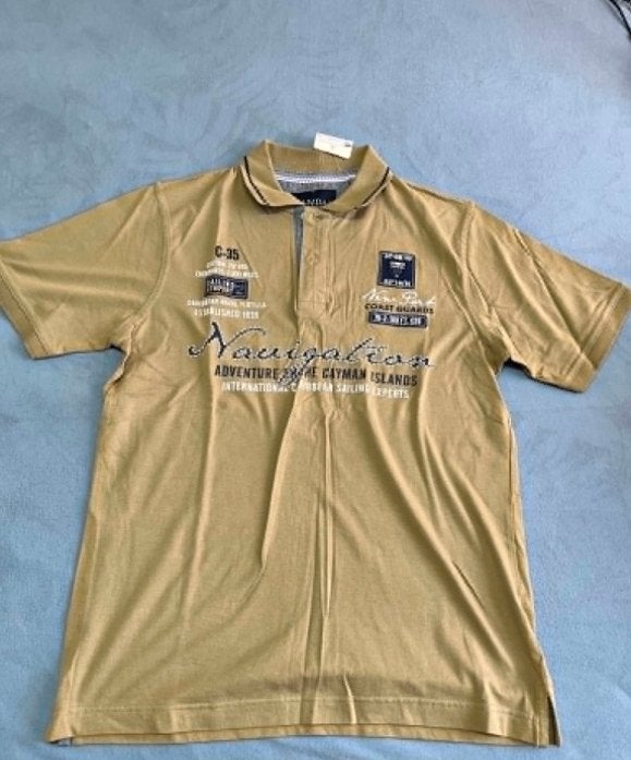 Heren C&A polo bruin, Bruin, Nieuw, Maat 46 (S) of kleiner, C&A