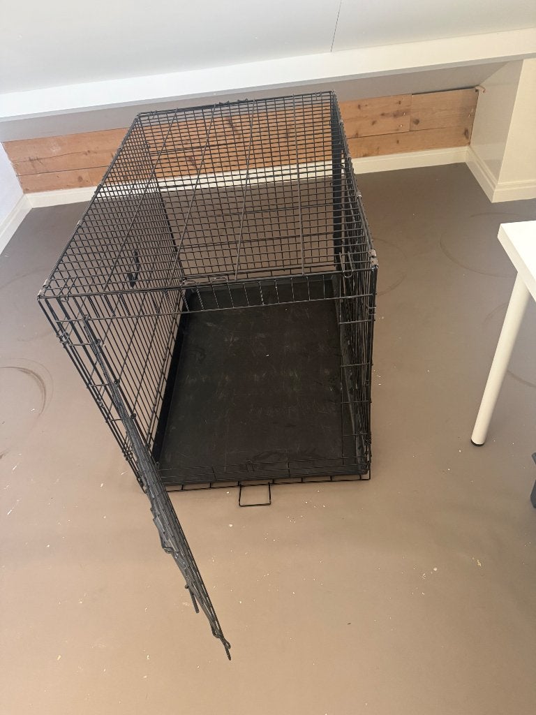 Hondenbench zwart, Dieren en Toebehoren, Ophalen, Zo goed als nieuw