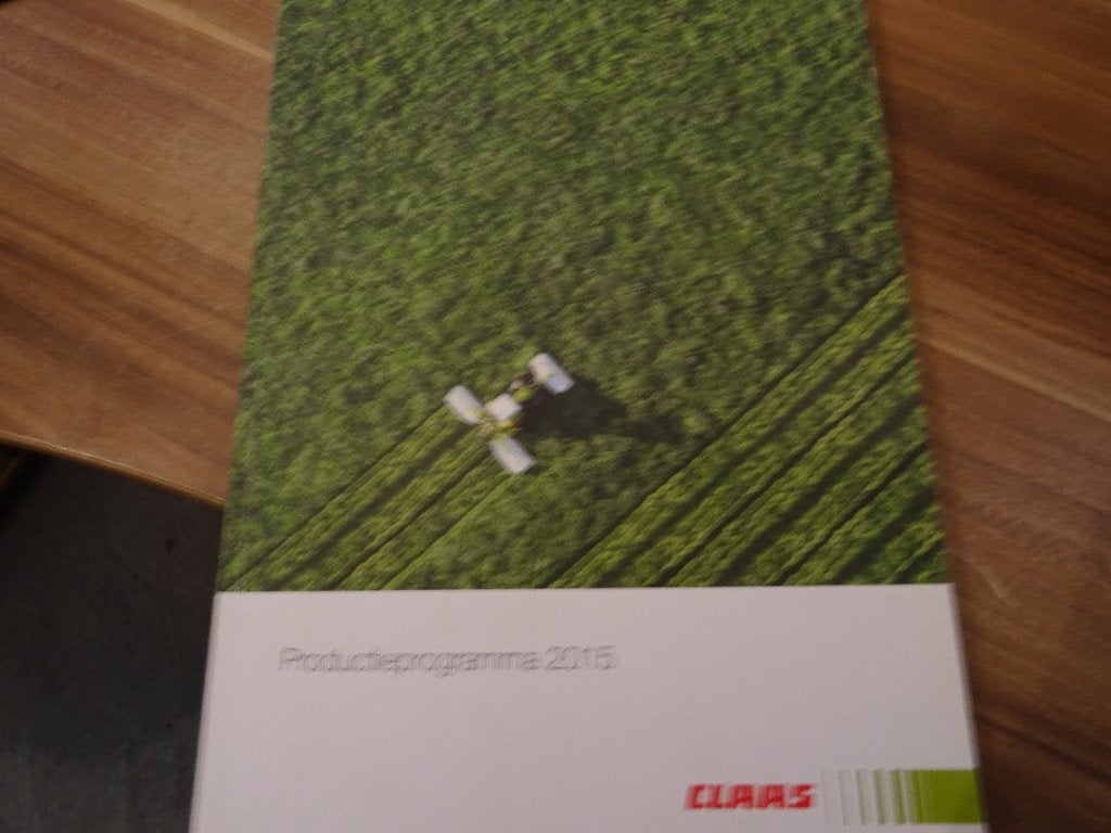 Claas Productieprogramma 2015, Ophalen of Verzenden, Nieuw, Folder