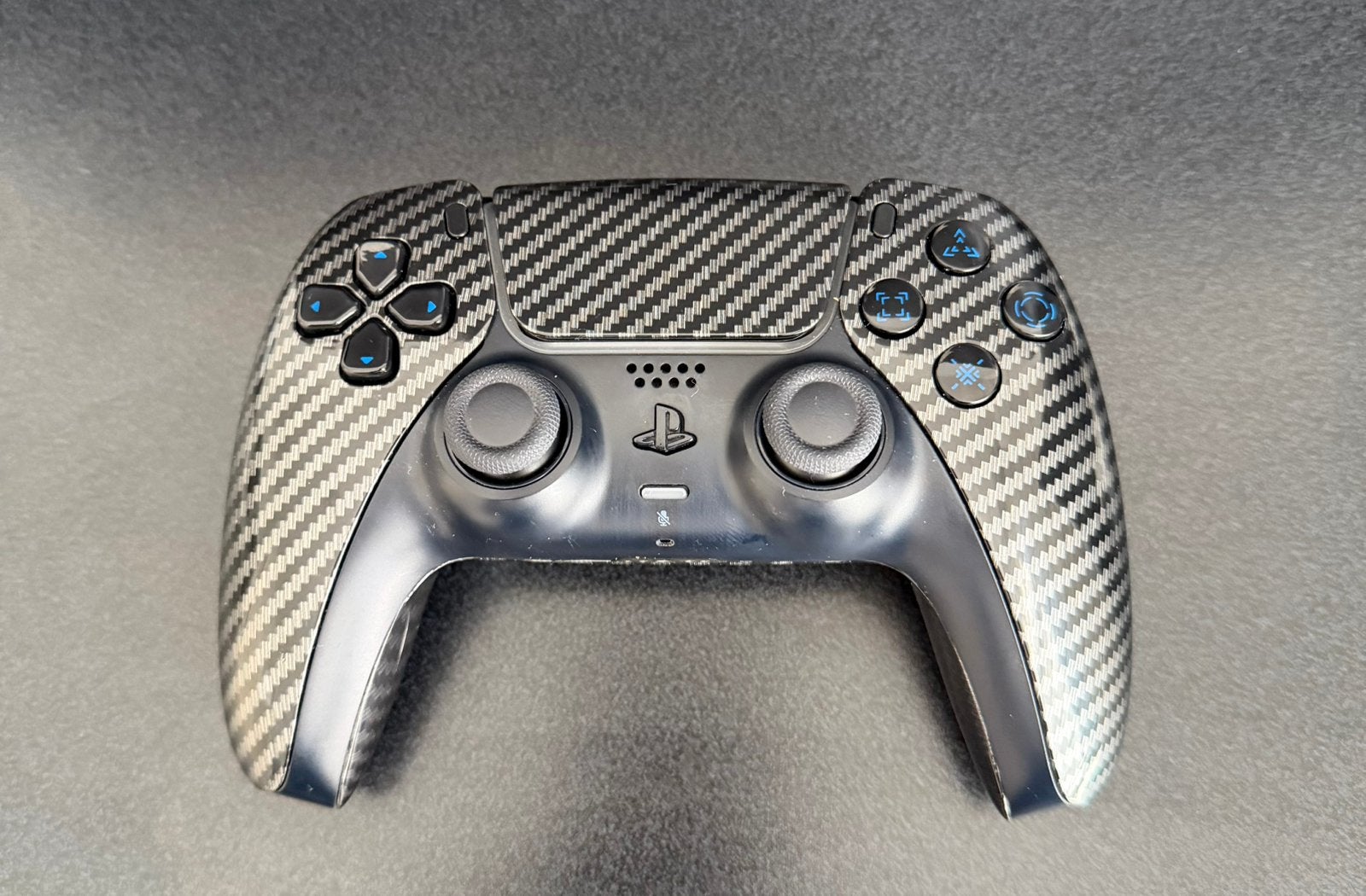 Custom PS5 Controller Carbon, Spelcomputers en Games, Ophalen, PlayStation 5, Zo goed als nieuw, Controller