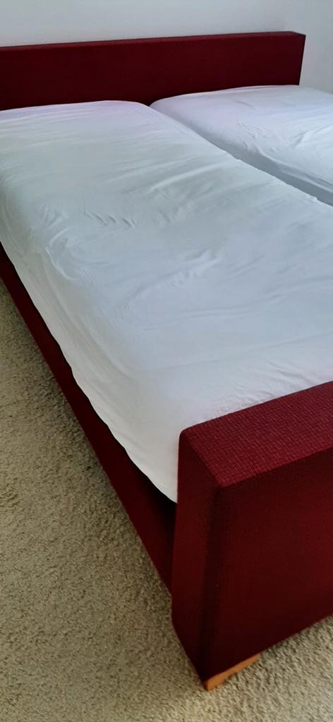 Pullman boxspring met matrassen, Huis en Inrichting, Ophalen, Gebruikt, 210 cm, Tweepersoons