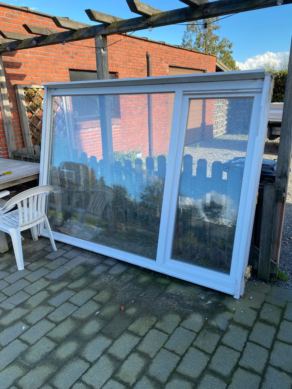 Diverse ramen pvc dubbel glas, Ophalen, Gebruikt, Gevelraam of Ruit, 160 cm of meer