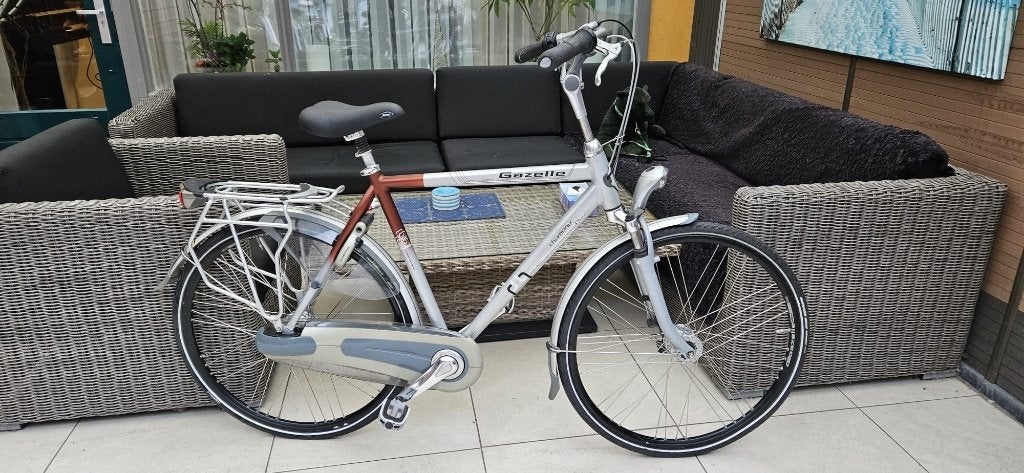 Gazelle Chamonix Plus Herenfiets, Fietsen en Brommers, Fietsen | Heren | Herenfietsen, Ophalen, Versnellingen, Zo goed als nieuw