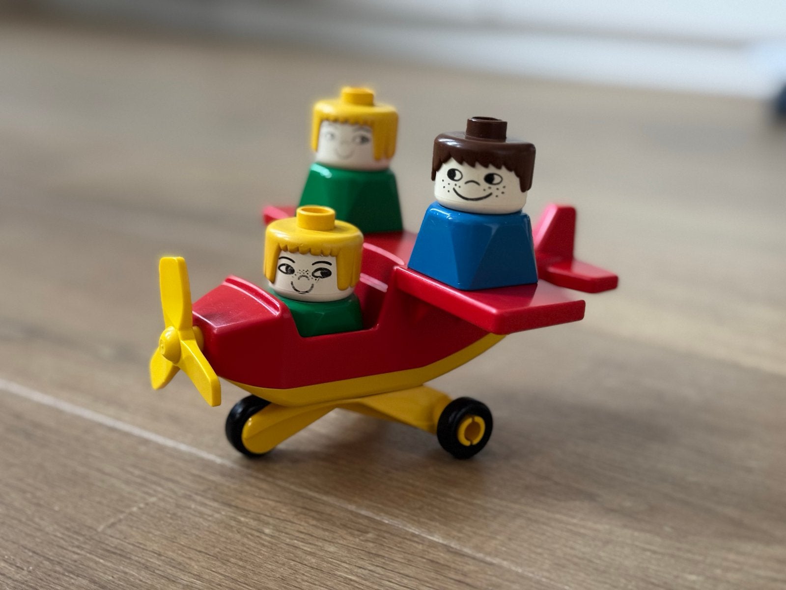 Lego Duplo Vliegtuig met 3 poppetjes, Ophalen, Gebruikt, Inclusief minifiguren, Accessoire
