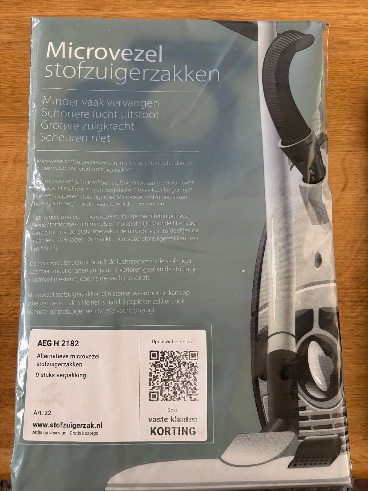 AEG H 2182 Microvezel Stofzuigerzakken (7stuks), Witgoed en Apparatuur, Nieuw, Sledestofzuiger, AEG, Ophalen