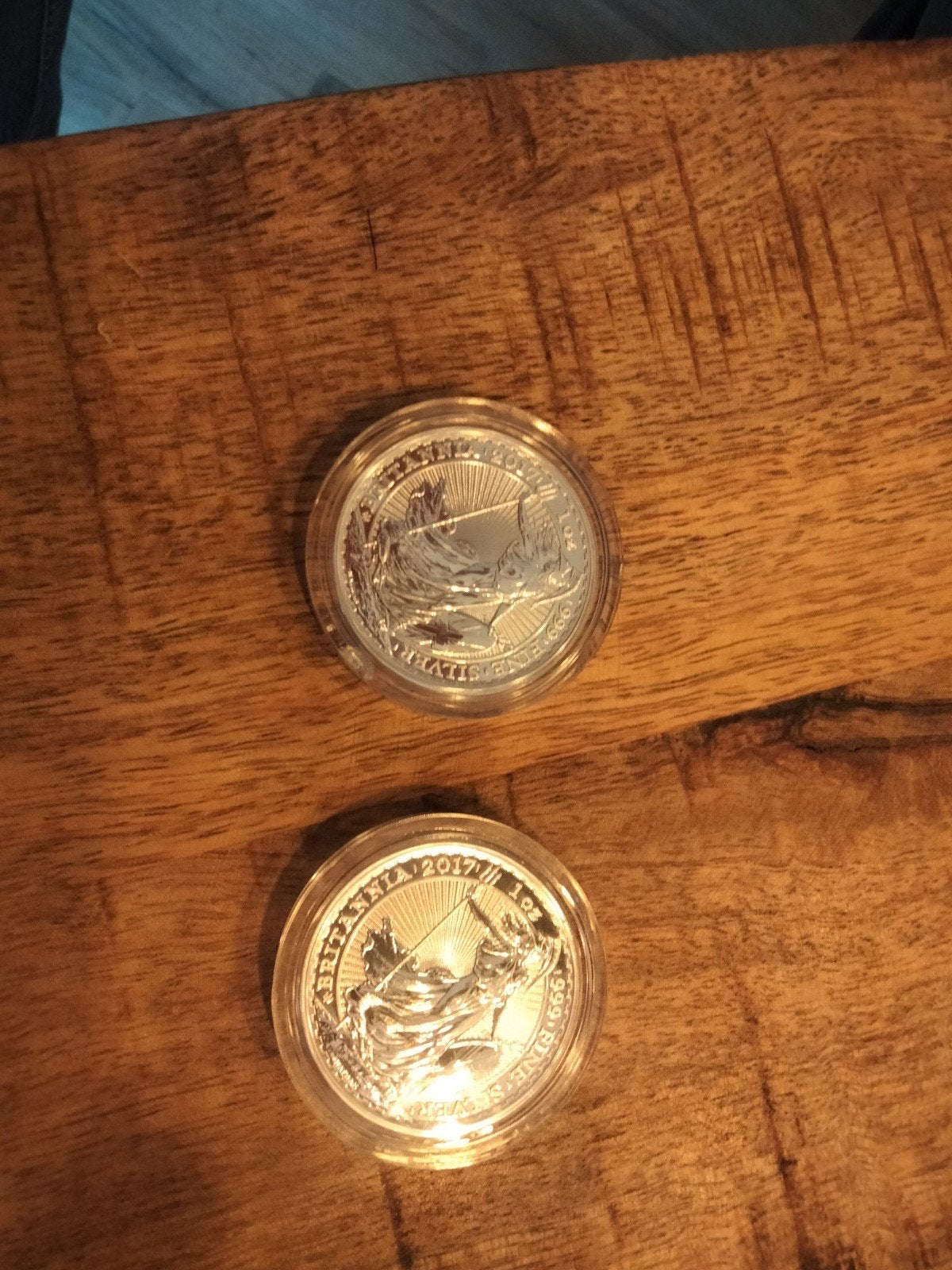 2x Britannia 2017 1oz zilveren munten, Ophalen