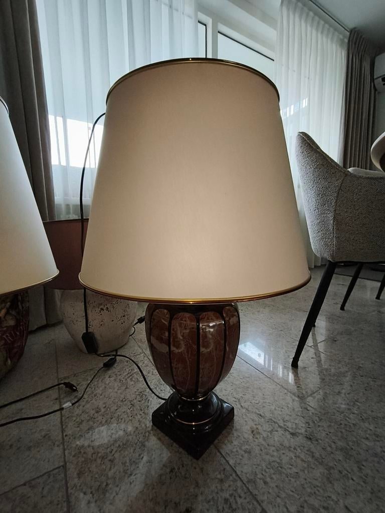 Grote schemerlamp, Huis en Inrichting, Lampen | Lampenkappen, Ophalen, Rond, 50 cm of meer