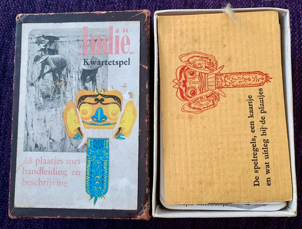 Indië Kwartetspel, 1941. Compleet., Drie of vier spelers, Ophalen of Verzenden, Gebruikt