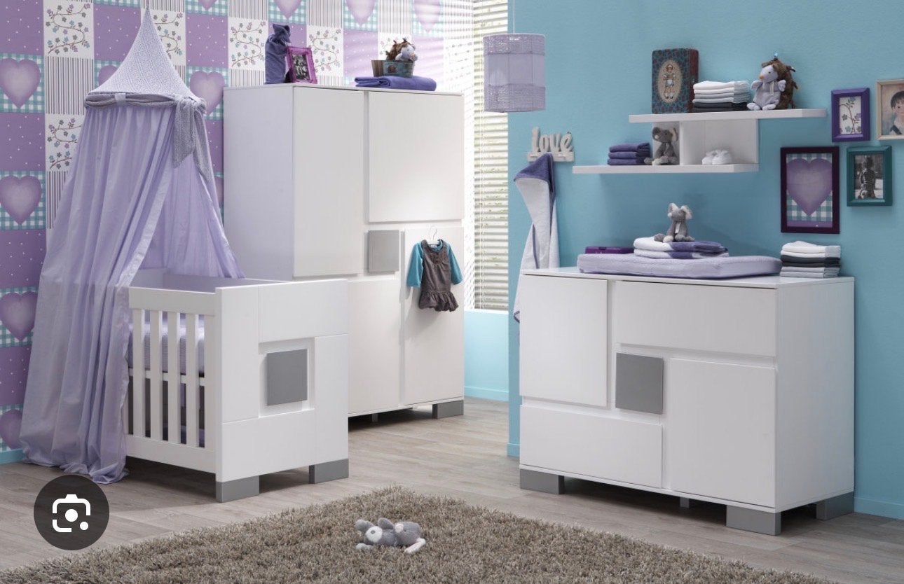 TWF babykamer Athene: ledikant, commode, schapje en kast, Ophalen, Gebruikt, Jongetje of Meisje