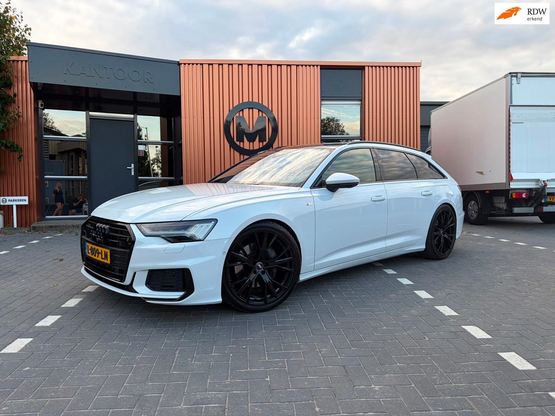 Audi A6 Avant 50 TDI quattro Sport Pro Line S FULL Options, Auto's, Audi, Automaat, Gebruikt, Wit, Automatische klimaatregeling
