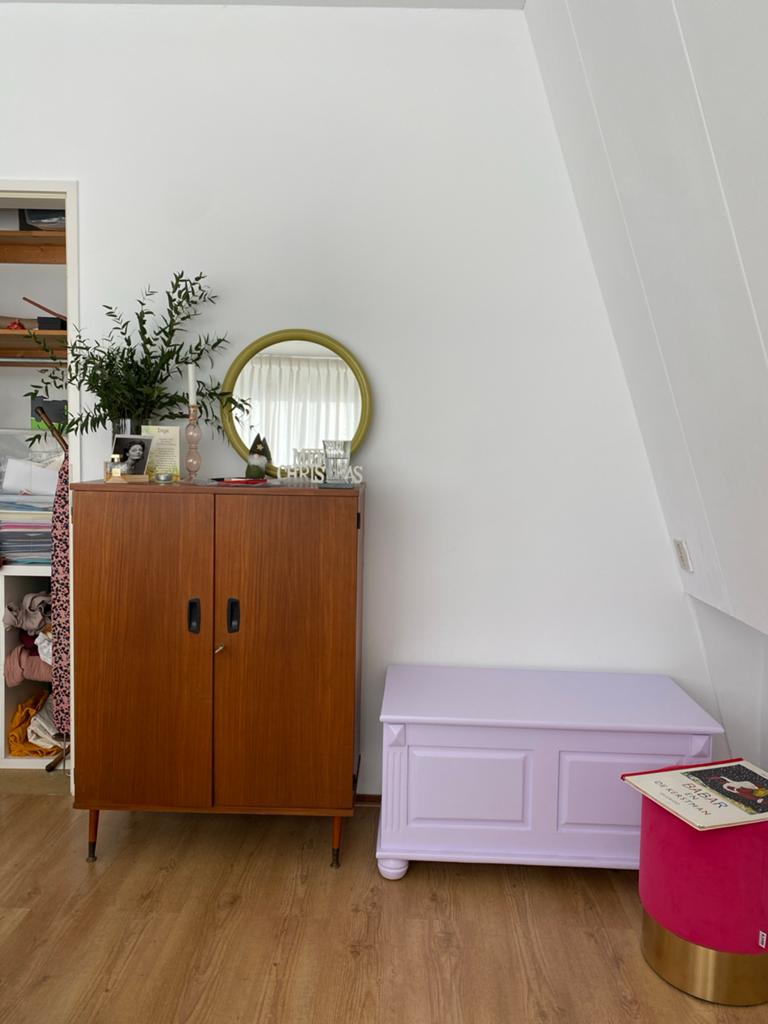 Lila dekenkist, Ophalen, Gebruikt, 50 tot 100 cm, 50 tot 75 cm