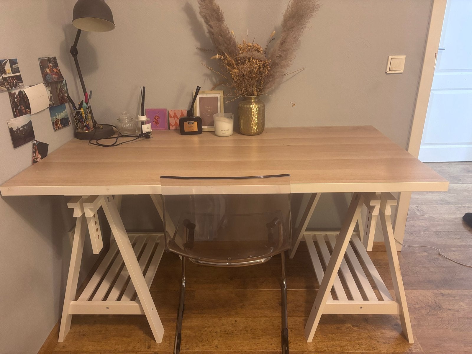 IKEA Lagkapten / Mittback bureau, Ophalen, Gebruikt, Hout, IKEA