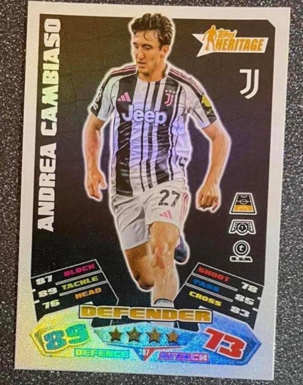 Topps MA 25/26    HERITAGE    CAMBIASO    JUVENTUS, Verzenden, Zo goed als nieuw, Plaatje