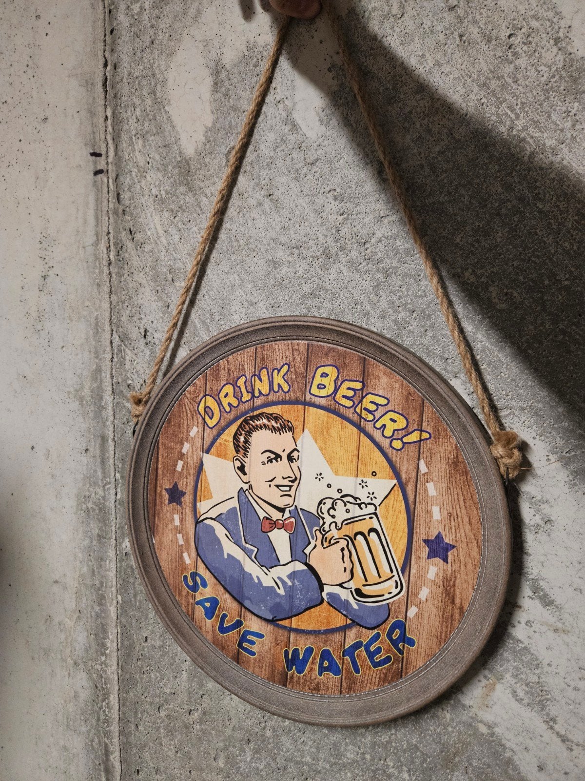 Muur decoratie bar, Ophalen of Verzenden, Zo goed als nieuw, Reclamebord, Plaat of Schild, Overige merken