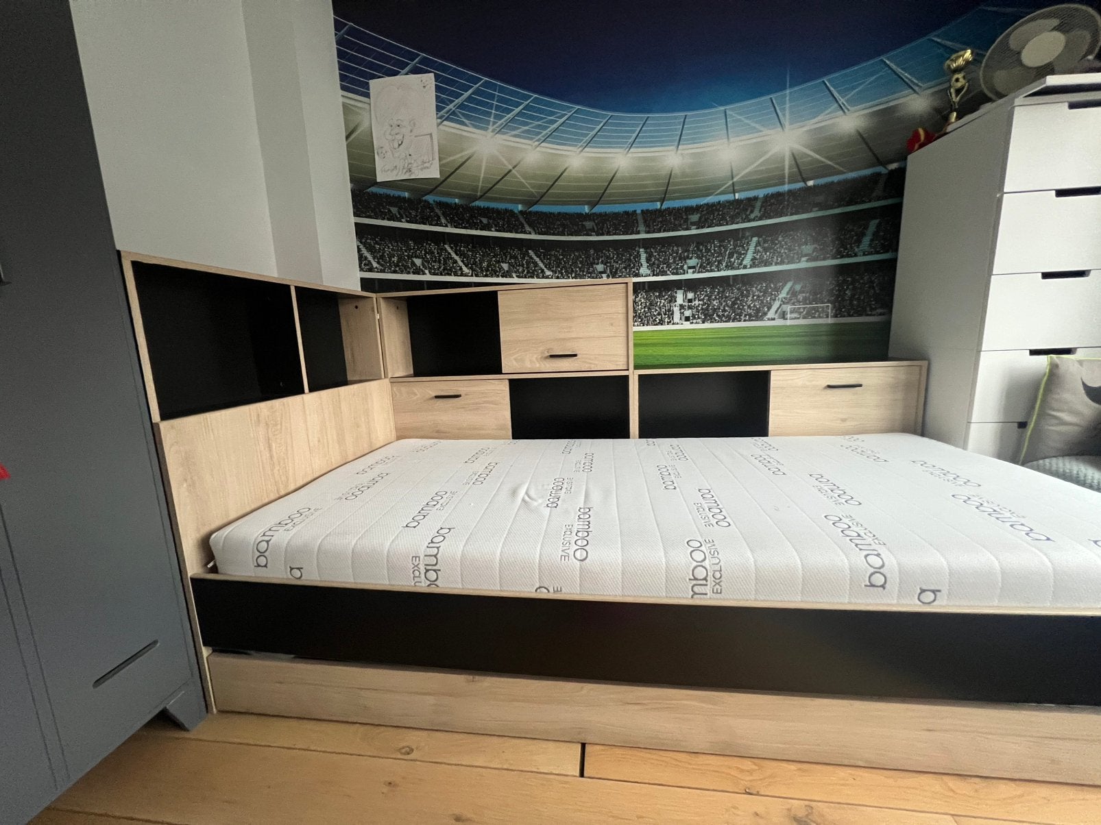 (Tiener) bed incl. lattenbodem en matras, Ophalen, Gebruikt, 90 cm, Eenpersoons
