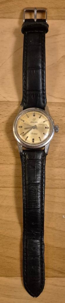 Seapearl Sherpa Enicar 980/011 mechanische herenhorloge., Sieraden, Tassen en Uiterlijk, Overige merken, Staal, Met bandje, Polshorloge