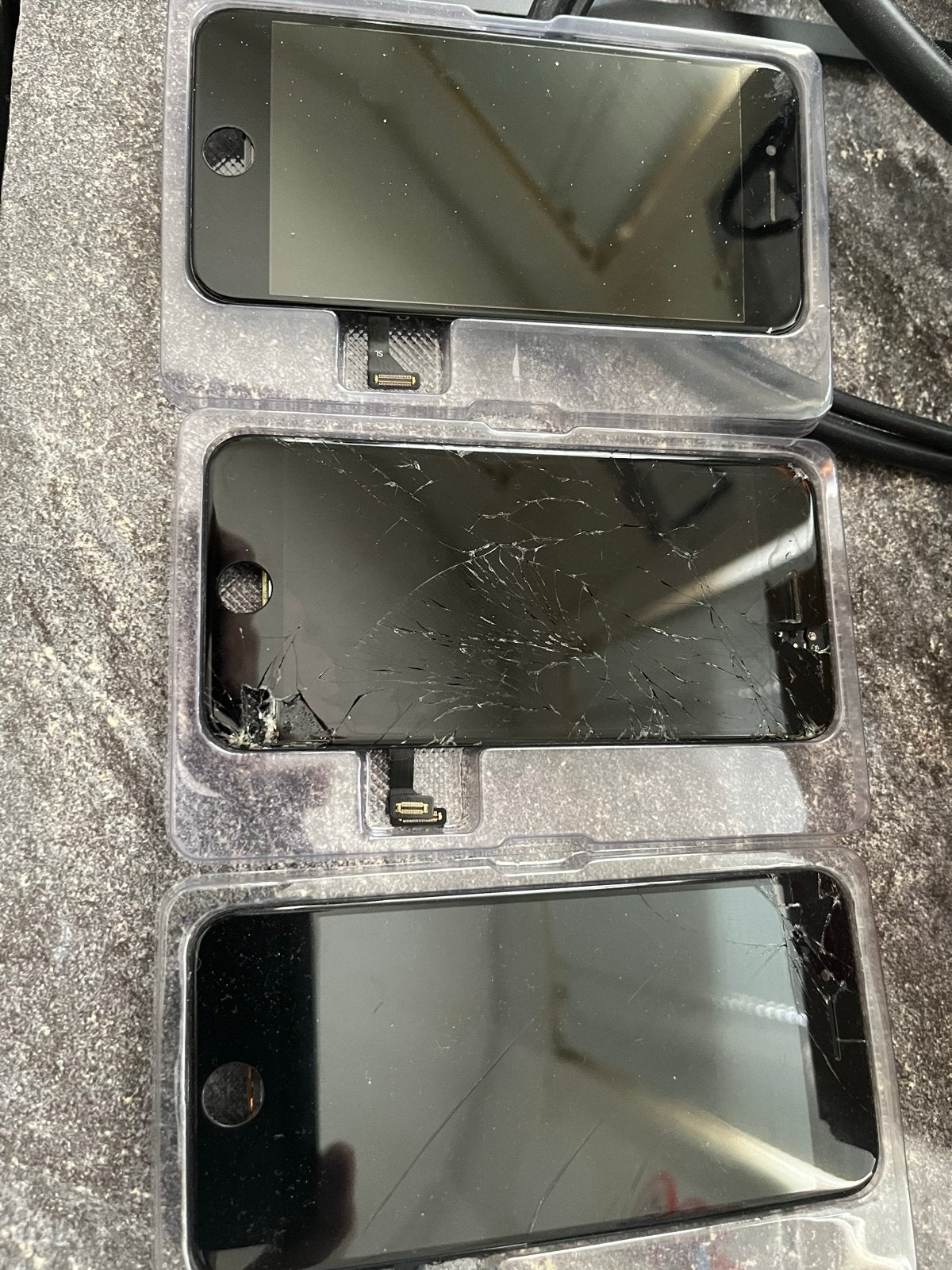 iPhone schermen - Voor onderdelen of reparatie, Telecommunicatie, Ophalen of Verzenden, Gebruikt, Overige typen, Apple