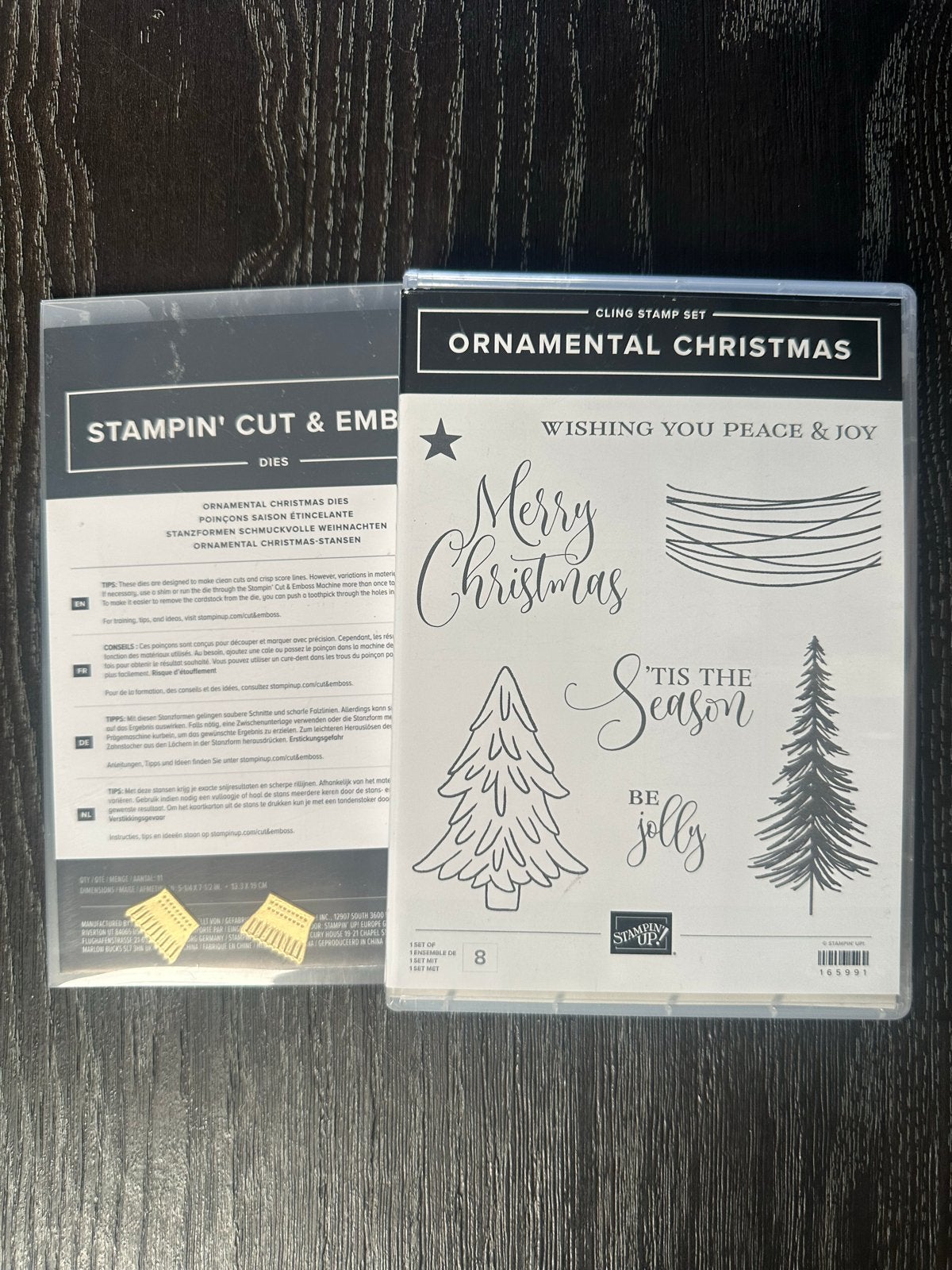 Stampin' Up! Ornamental Christmas Stempelset & Stansen, Geschikt voor snijden, Gebruikt, Meerkleurig, Ophalen of Verzenden