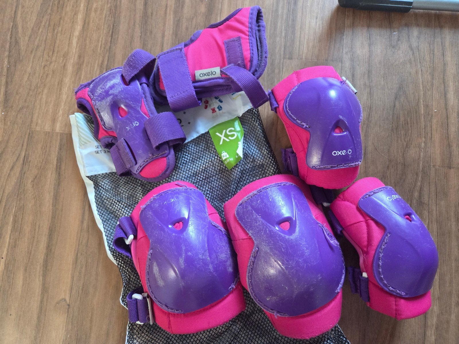Beschermers Oxelo maat XS (25-50 kg, 6-10 jaar), Ophalen, Gebruikt, Kinderen