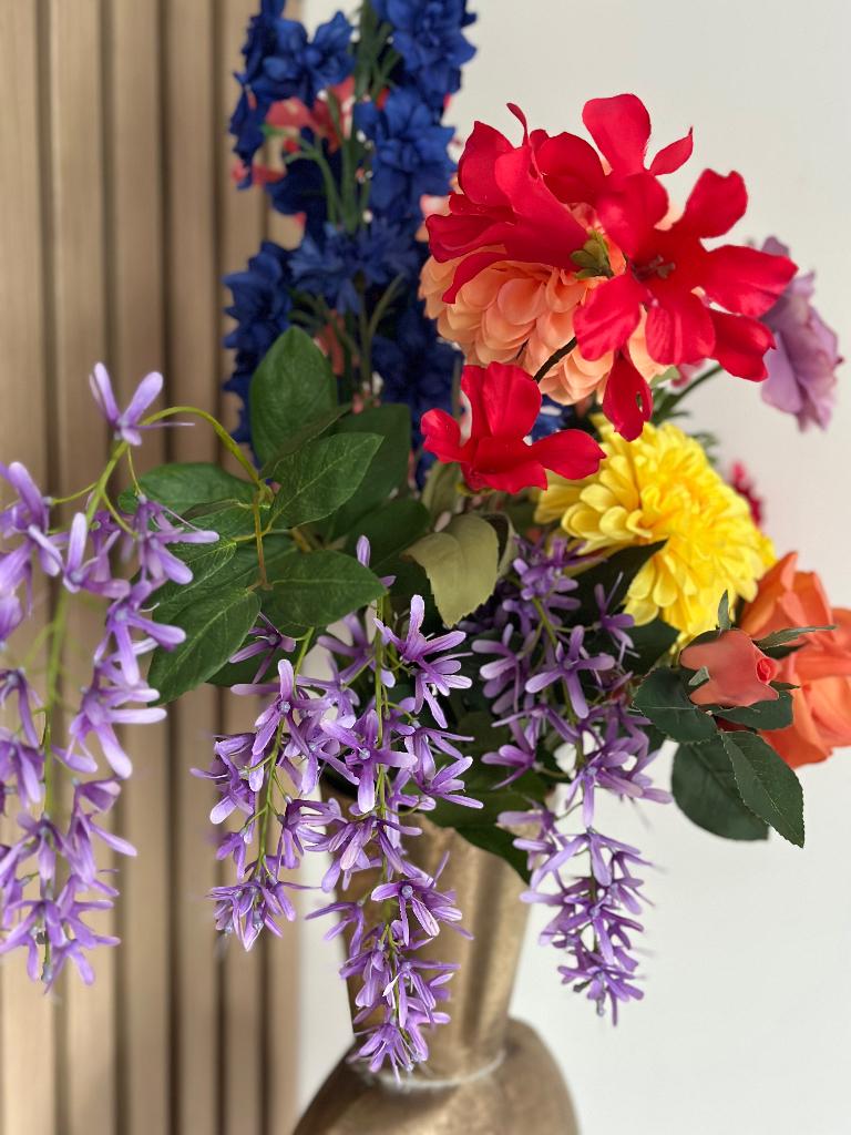 Vaas met bloemen (intratuin), Ophalen, 100 cm, Zo goed als nieuw, Intratuin
