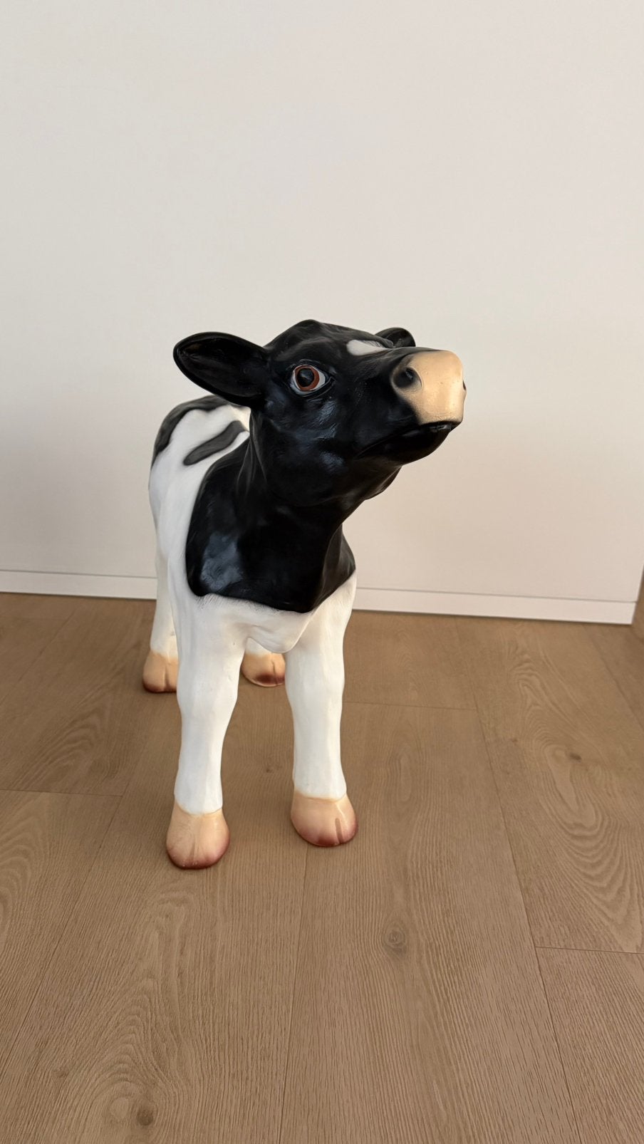 Nieuw tuinbeeld koe / kalfje, Ophalen, Nieuw, Kunststof