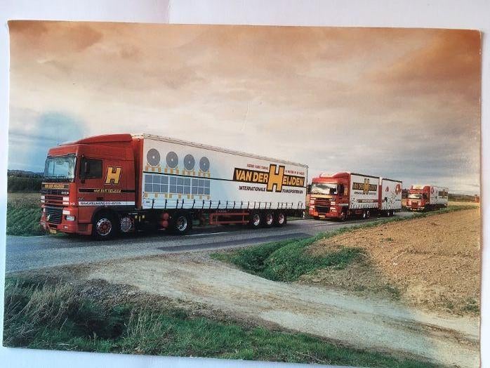 twee kerstkaarten Van der Heyden  transport Wahlwiller, Boeken, Ophalen of Verzenden, Zo goed als nieuw, Overige merken