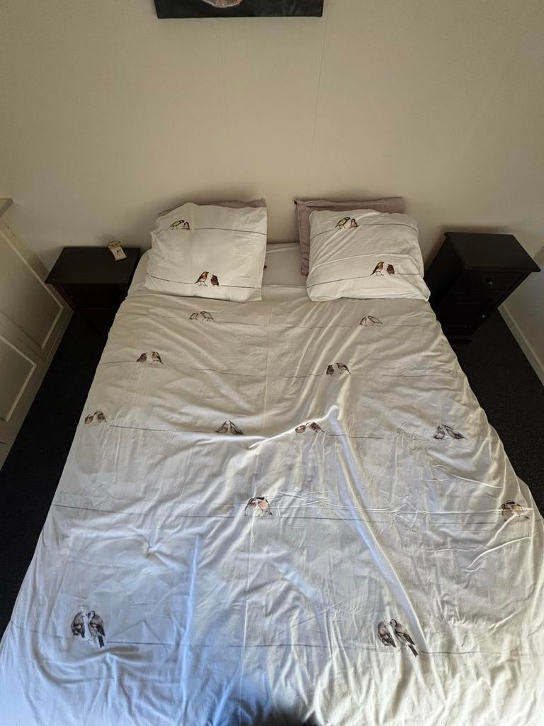 Comfortabel 2-persoons boxspring bed, Huis en Inrichting, Ophalen, Gebruikt, Tweepersoons, 140 cm