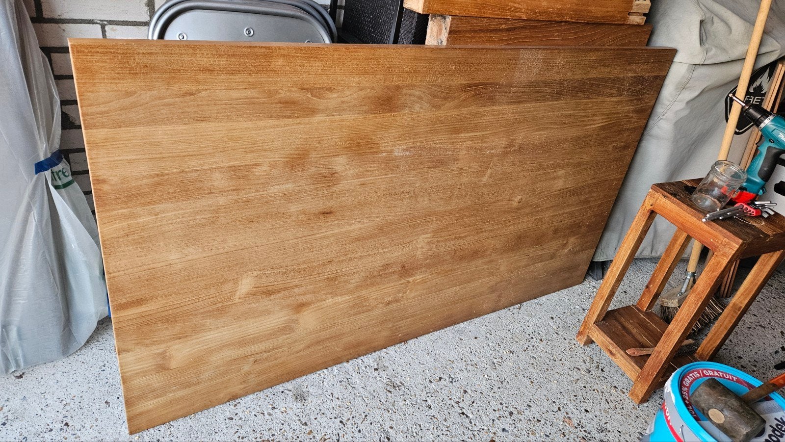 Teakhouten tafel, Ophalen, Gebruikt, Hout