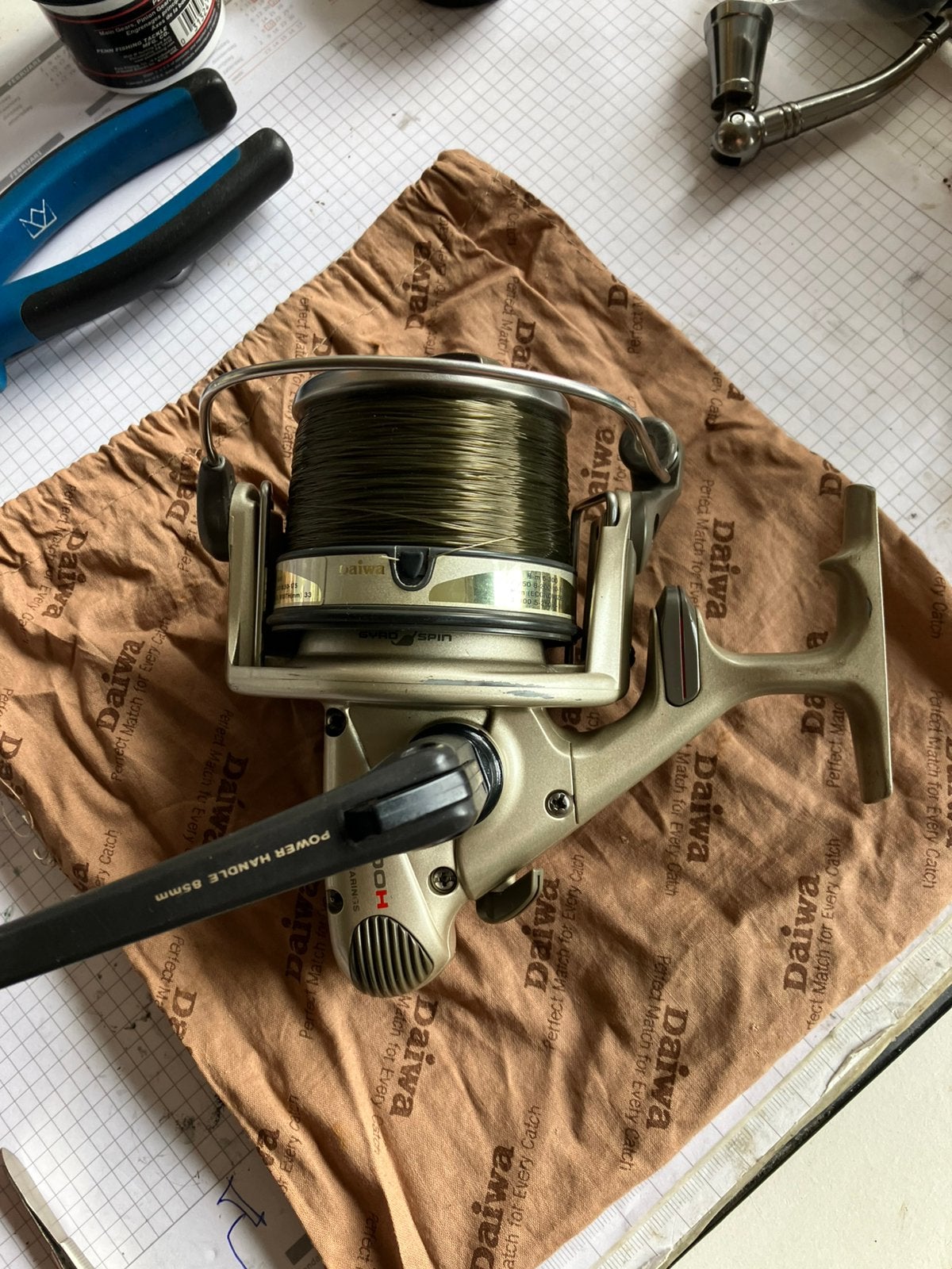 Daiwa Emblem X 5000H, Ophalen of Verzenden, Gebruikt, Molen