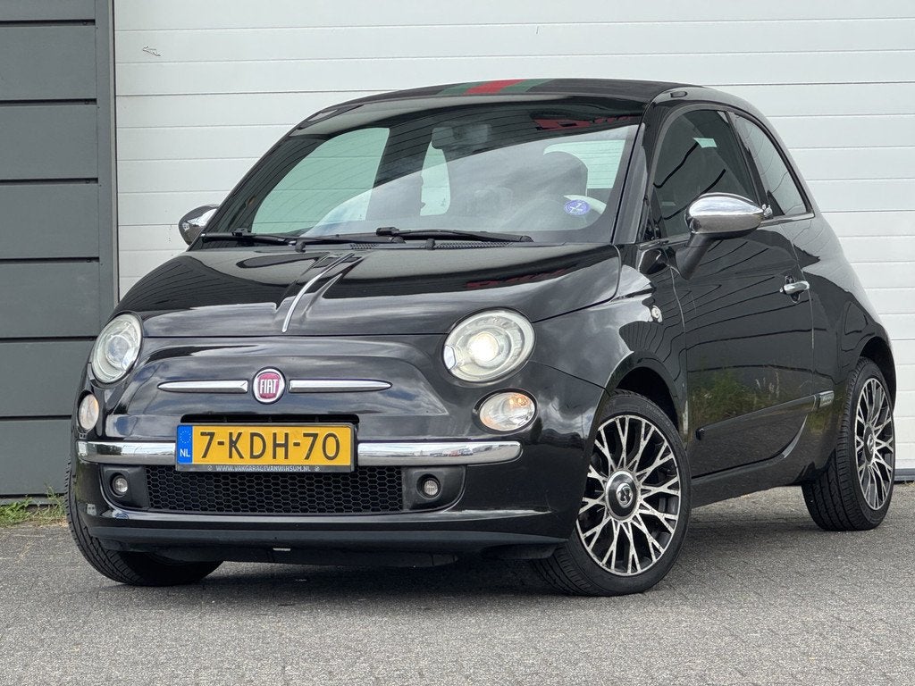 Fiat 500C 1.2 GUCCI uitvoering | Cabrio | Nieuwe APK |, Auto's, Fiat, Euro 5, Gebruikt, 4 cilinders, Cabriolet