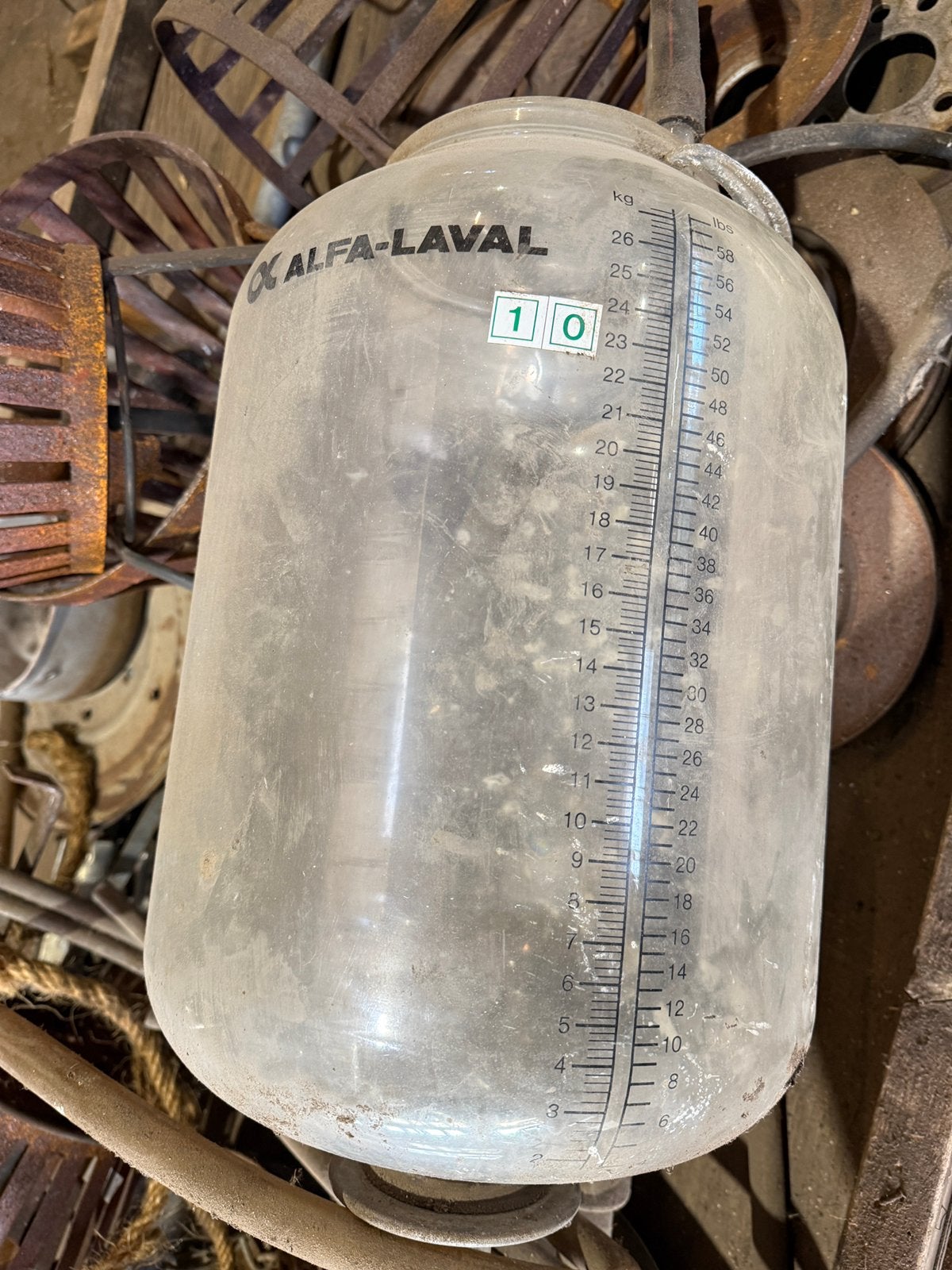 Melkglas tank, Ophalen, Zo goed als nieuw