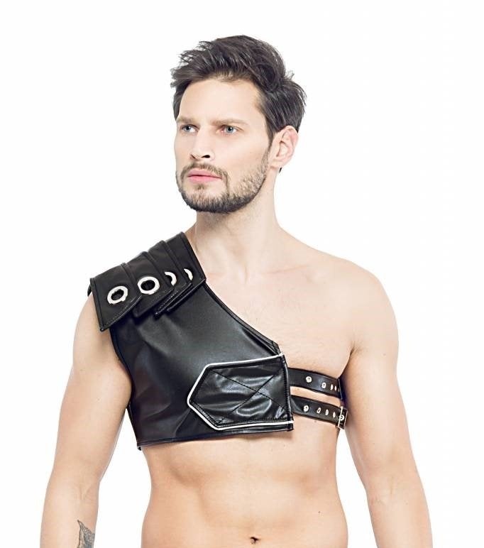 Zwart leren heren Gladiator Harnas maat XS/S (0032), Code8, Ophalen of Verzenden, Zwart, Overige typen