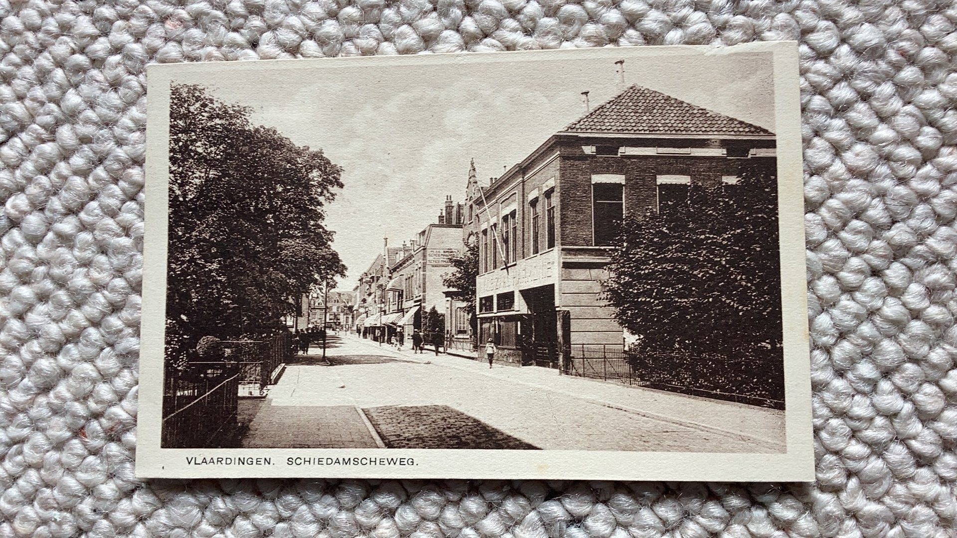 Ansichtkaart Vlaardingen Schiedamscheweg 1942. 986, Ophalen of Verzenden, 1940 tot 1960, Zuid-Holland