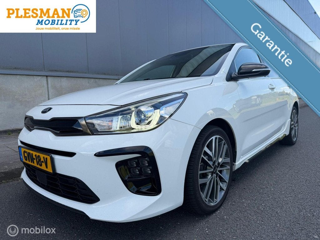 Kia Rio 1.0 TGDI DynamicPlusLine Automaat., Gebruikt, Leder en Stof, Bedrijf, 3 cilinders