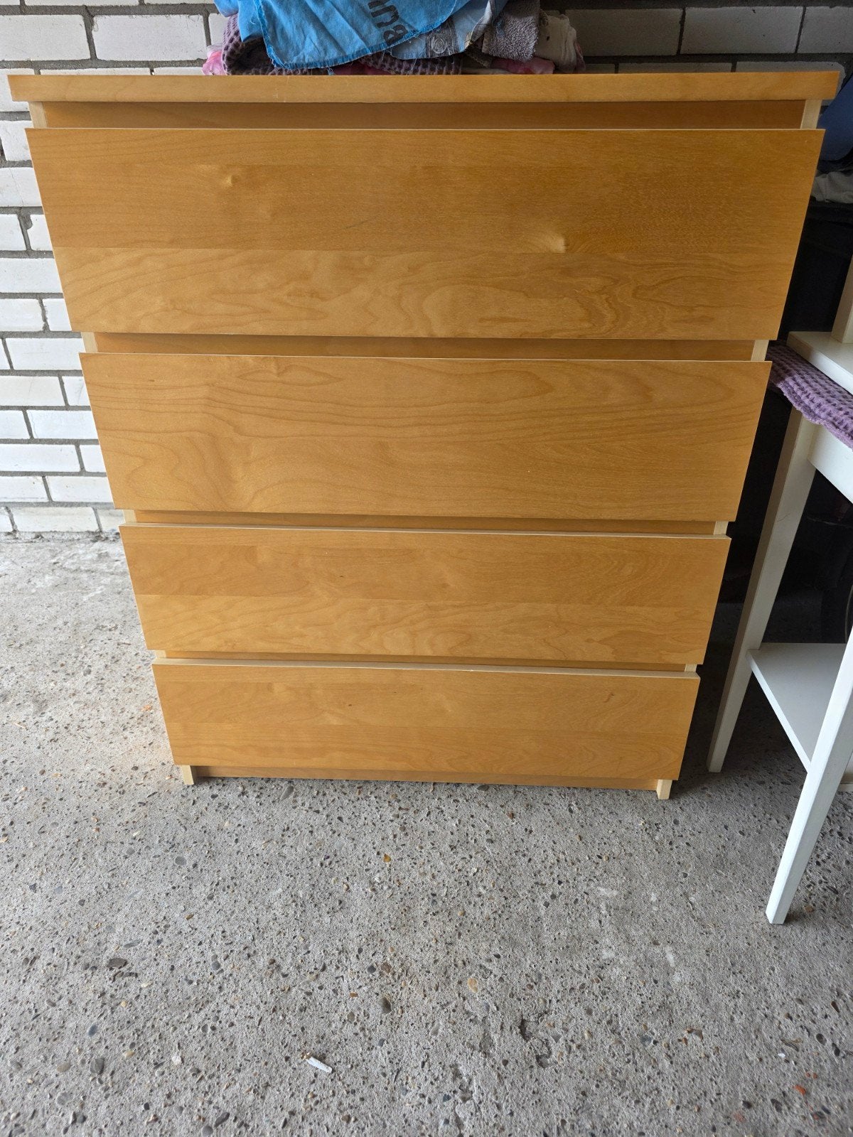 IKEA Malm ladekast met 4 laden, 3 of 4 laden, Ophalen, Gebruikt, Overige houtsoorten